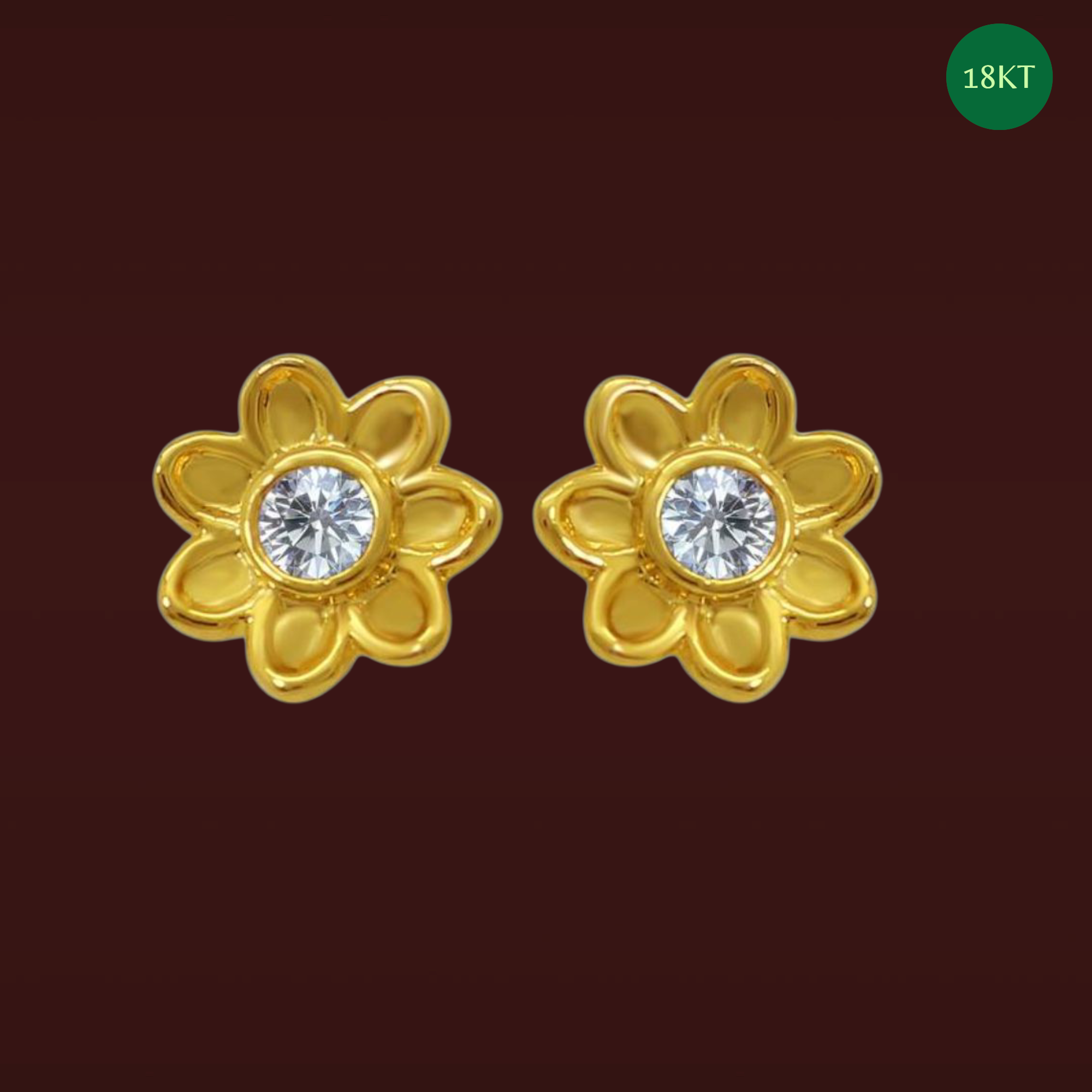 GOLD STUD EARRINGS (GSE18)