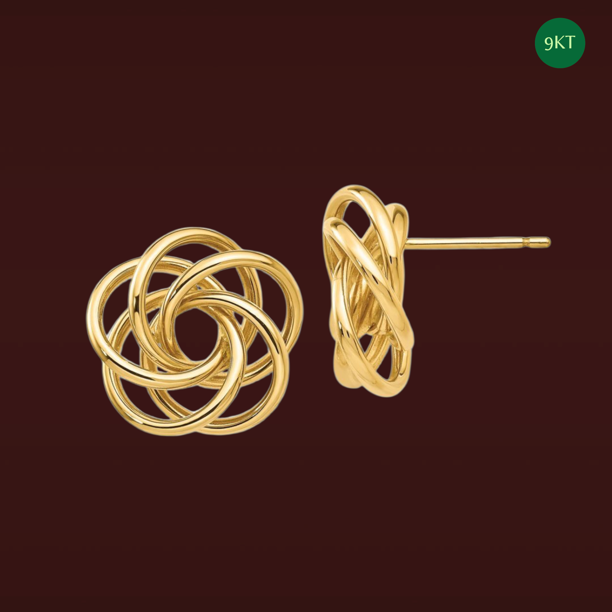 GOLD STUD EARRINGS (GSE9)