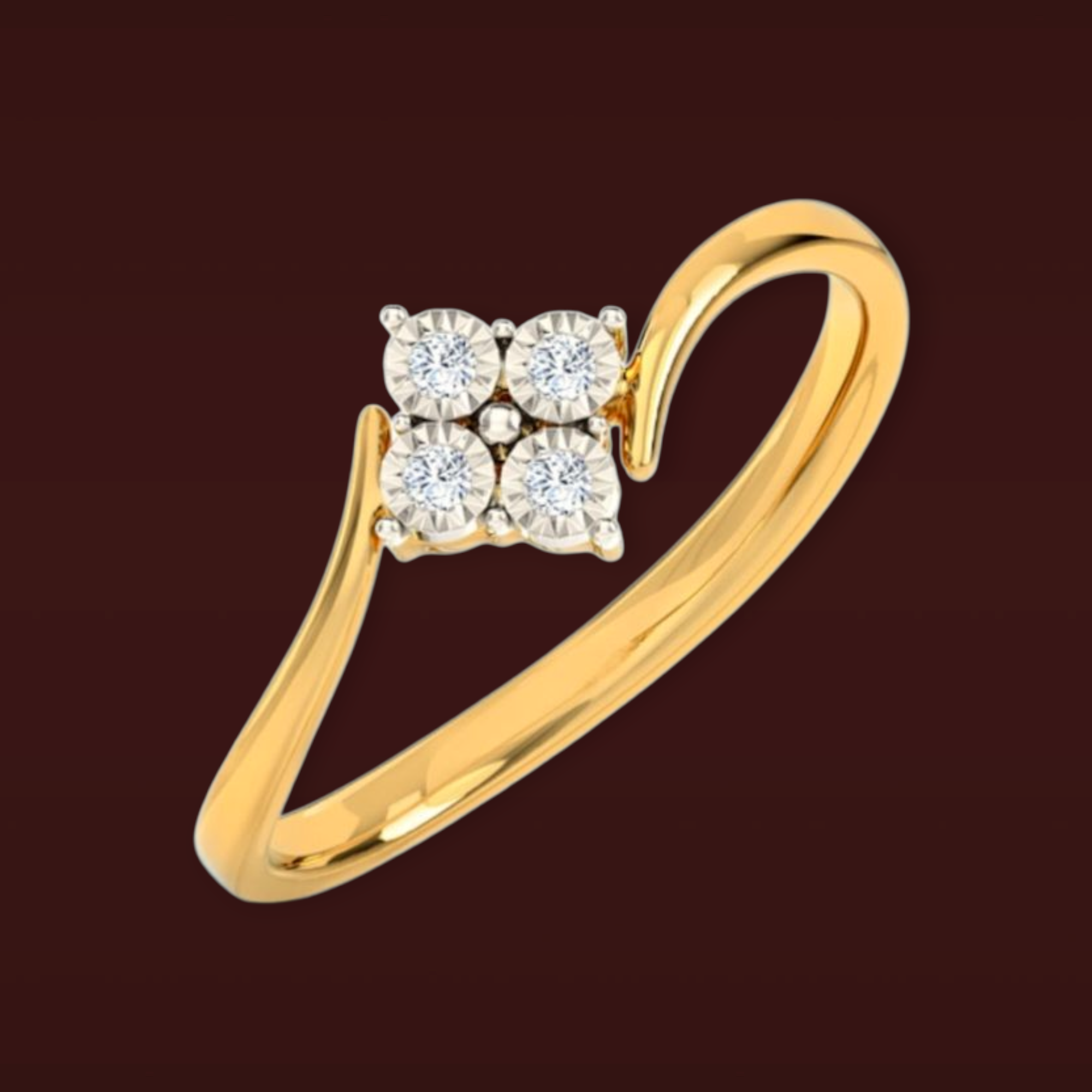 DIAMOND FINGER RING BY TRJ
