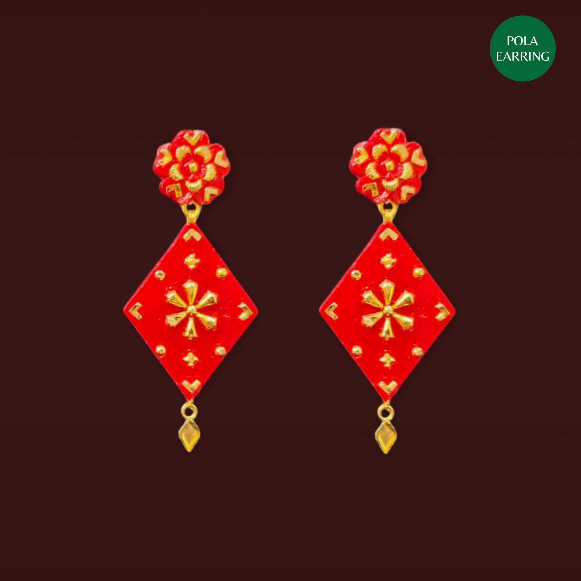 GOLD POLA EARRINGS (GPER)