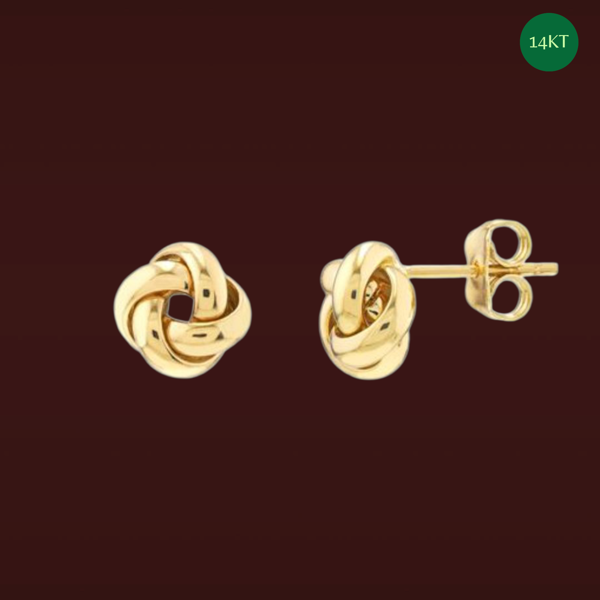 GOLD STUD EARRINGS (GSE14)