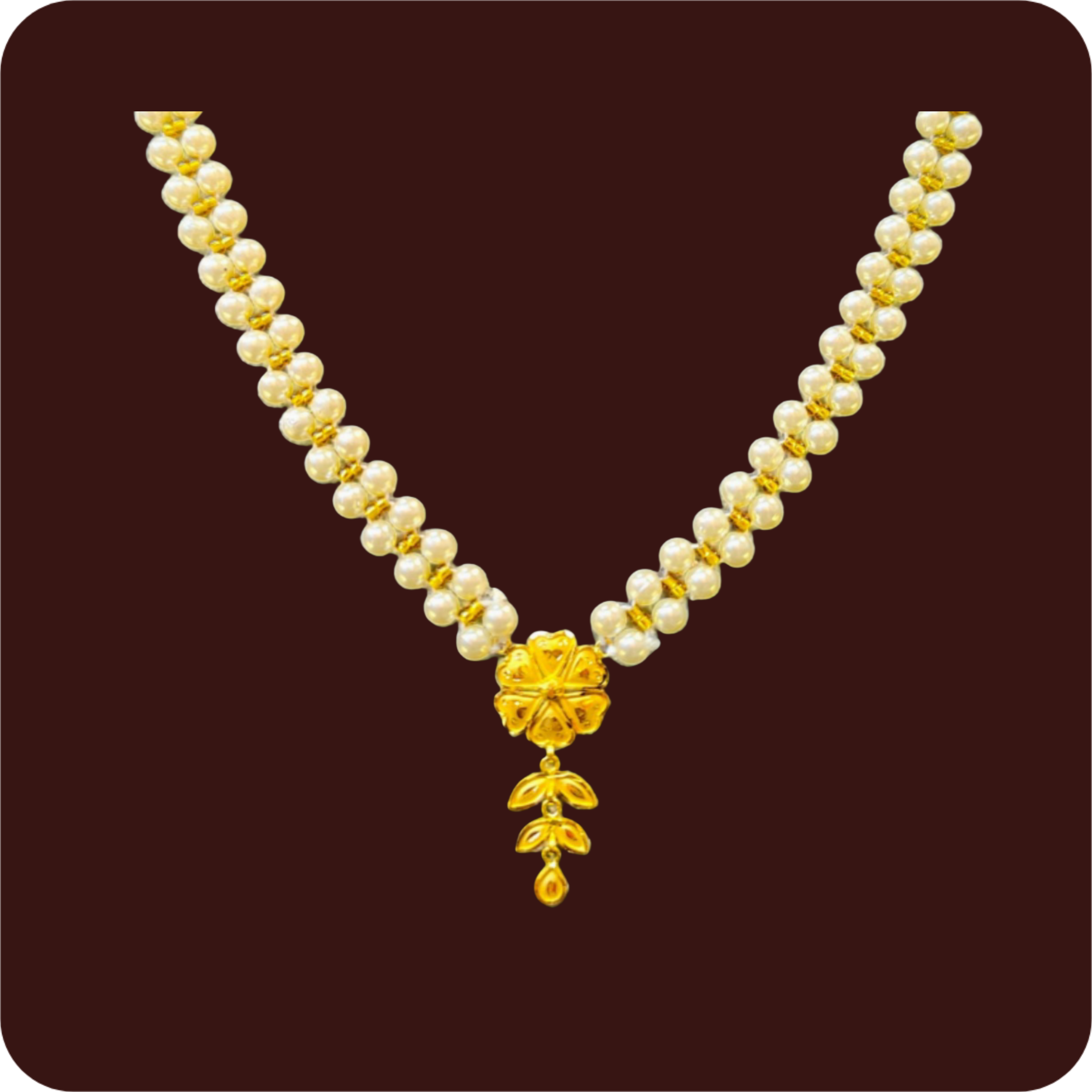 GOLD MOTI PENDANT (GMP22)