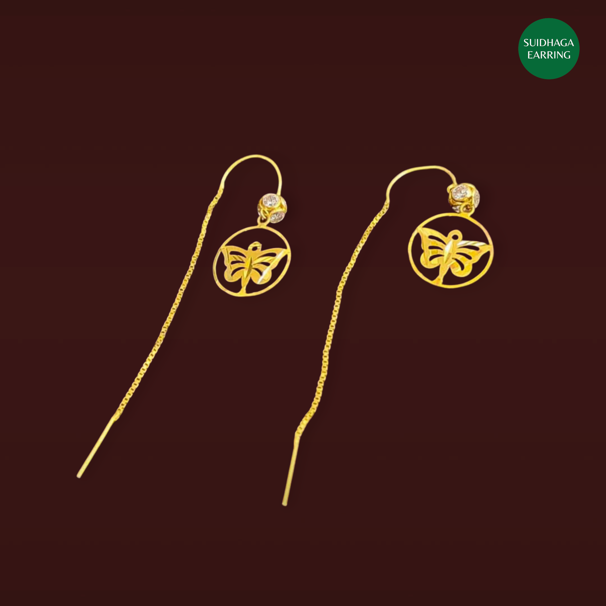 GOLD SUIDHAGA EARRINGS (GSD)