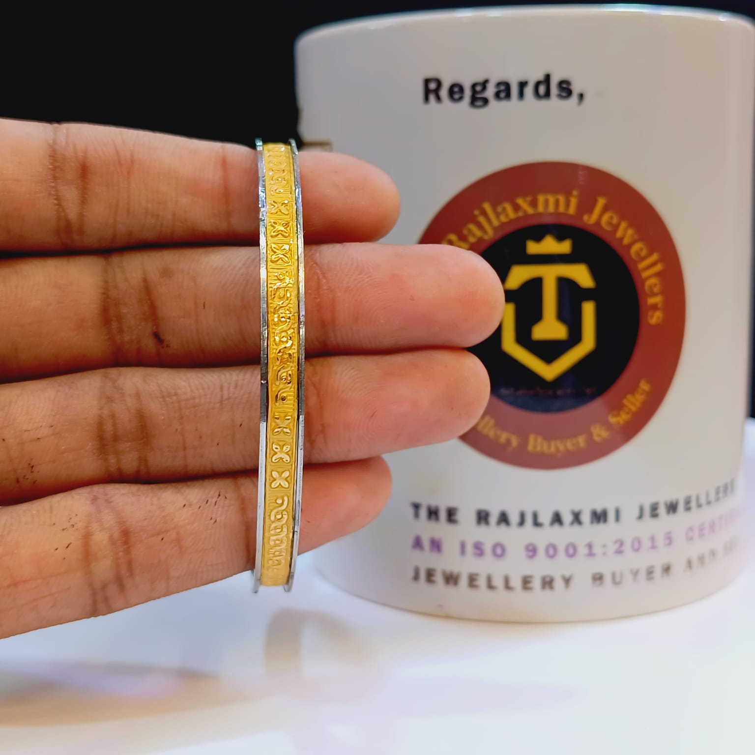 (GSN22) THOKAI DESIGN HALLMARK 22KT GOLD PATH NOA 1 PIECE FOR WOMEN APPROX WGT: 0.300 GM (NO FOR REGULAR USE- ONLY OCCASION PURPOSE).