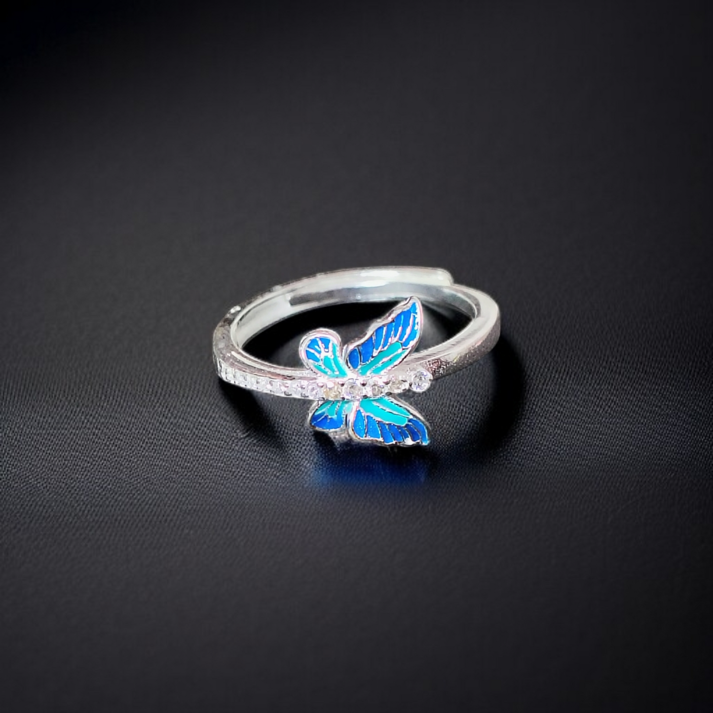 BANKOK IMPORTED 925 SILVER ADJUSTABLE FINGER RING 1 PIECE FOR WOMEN FOR REGULAR USE - BEST FOR GIFTING (SOLD ON MRP)