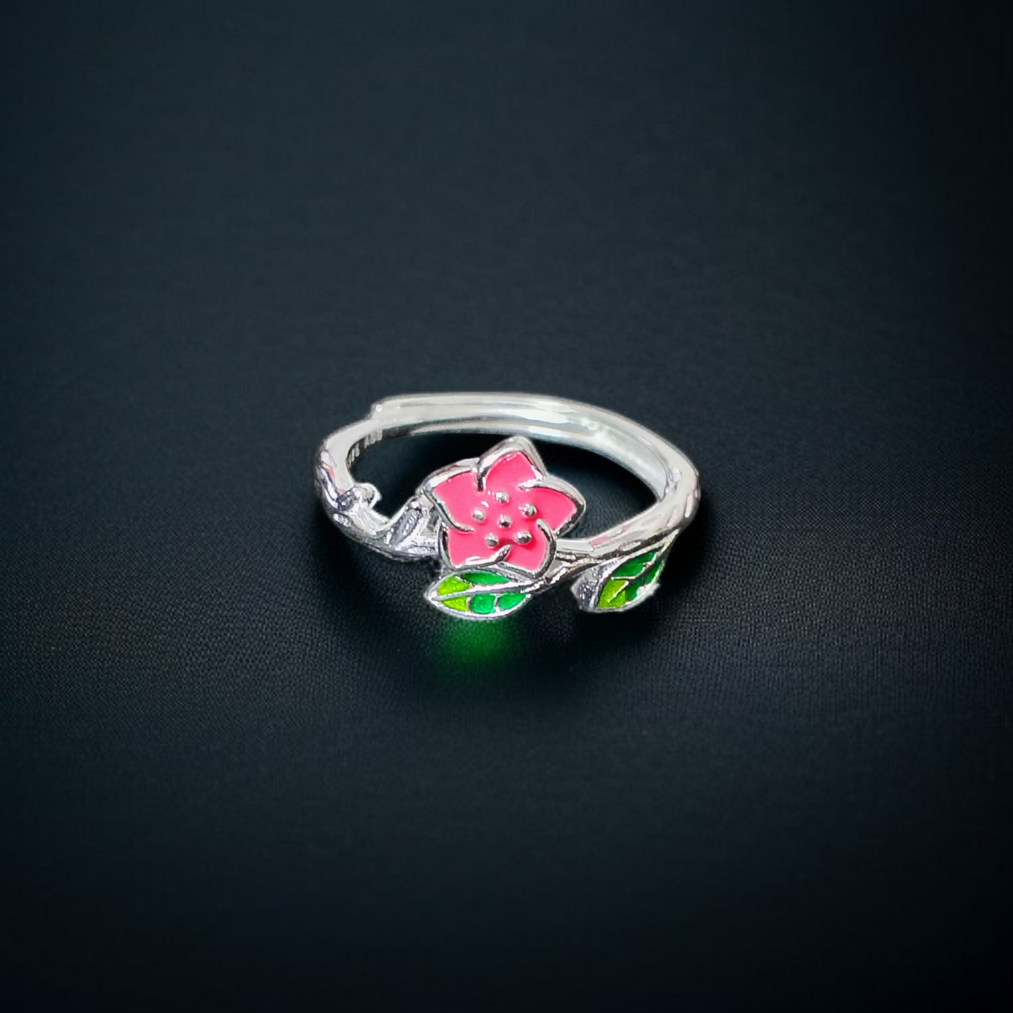 BANKOK IMPORTED 925 SILVER ADJUSTABLE FINGER RING 1 PIECE FOR WOMEN FOR REGULAR USE - BEST FOR GIFTING (SOLD ON MRP)