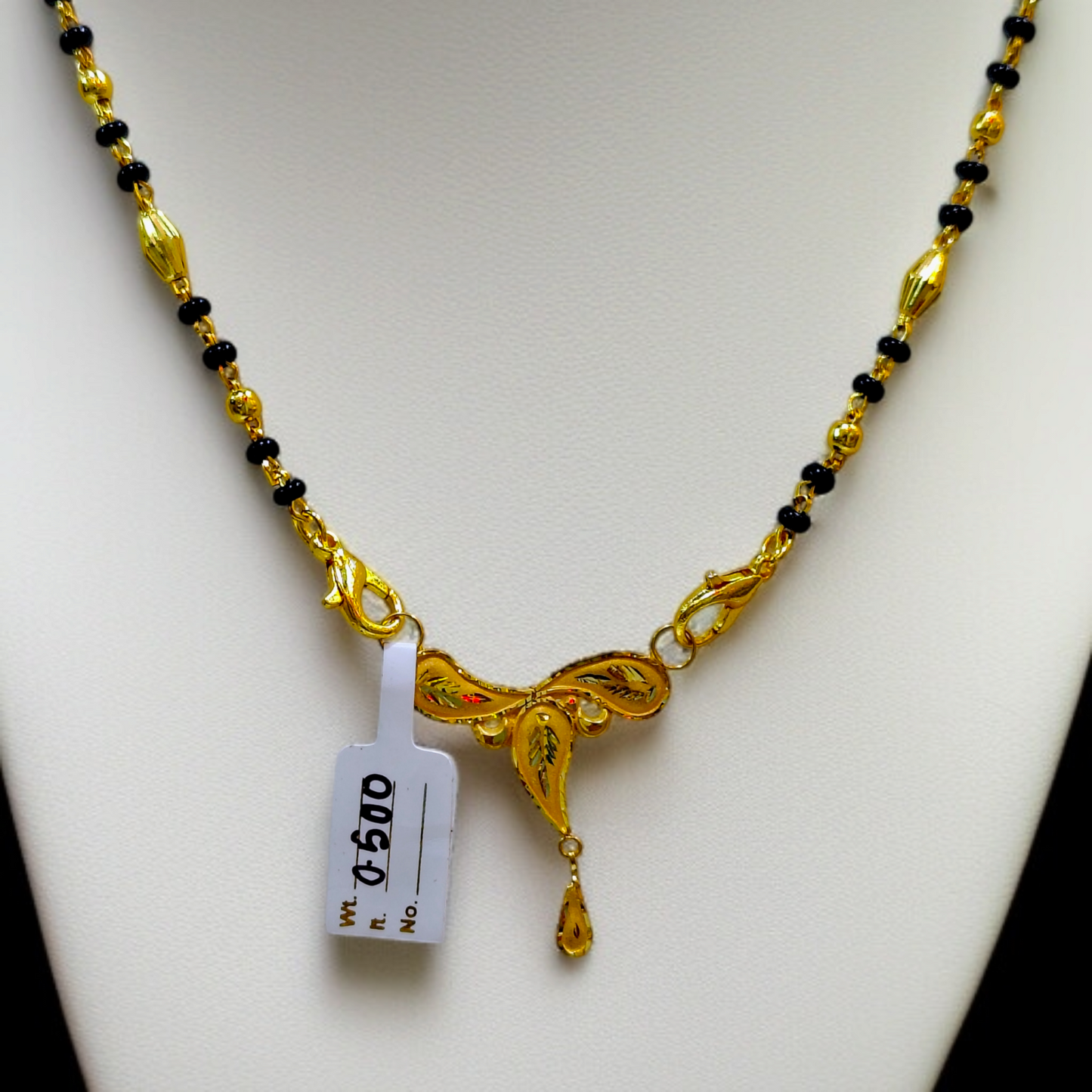 TRJ WGT: 0.500 GM APPROX KDM GOLD PENDANT WITH MANGALSUTRA & ADJUSTABLE TASSEL 1 PIECE (50 TONCH) FOR BEST GIFT IN MARRIAGE.