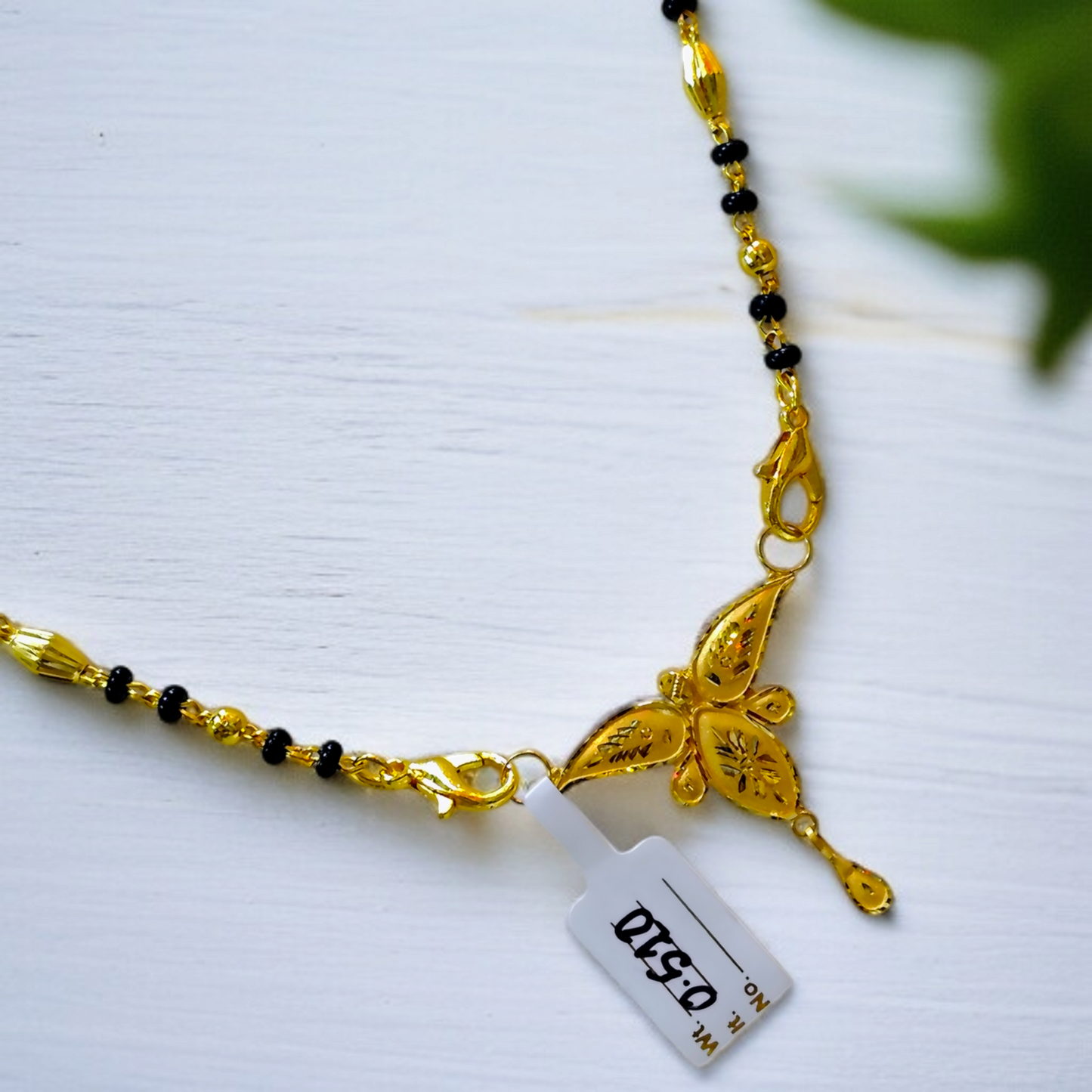 TRJ WGT: 0.510 GM APPROX KDM GOLD PENDANT WITH MANGALSUTRA & ADJUSTABLE TASSEL 1 PIECE (50 TONCH) FOR BEST GIFT IN MARRIAGE.