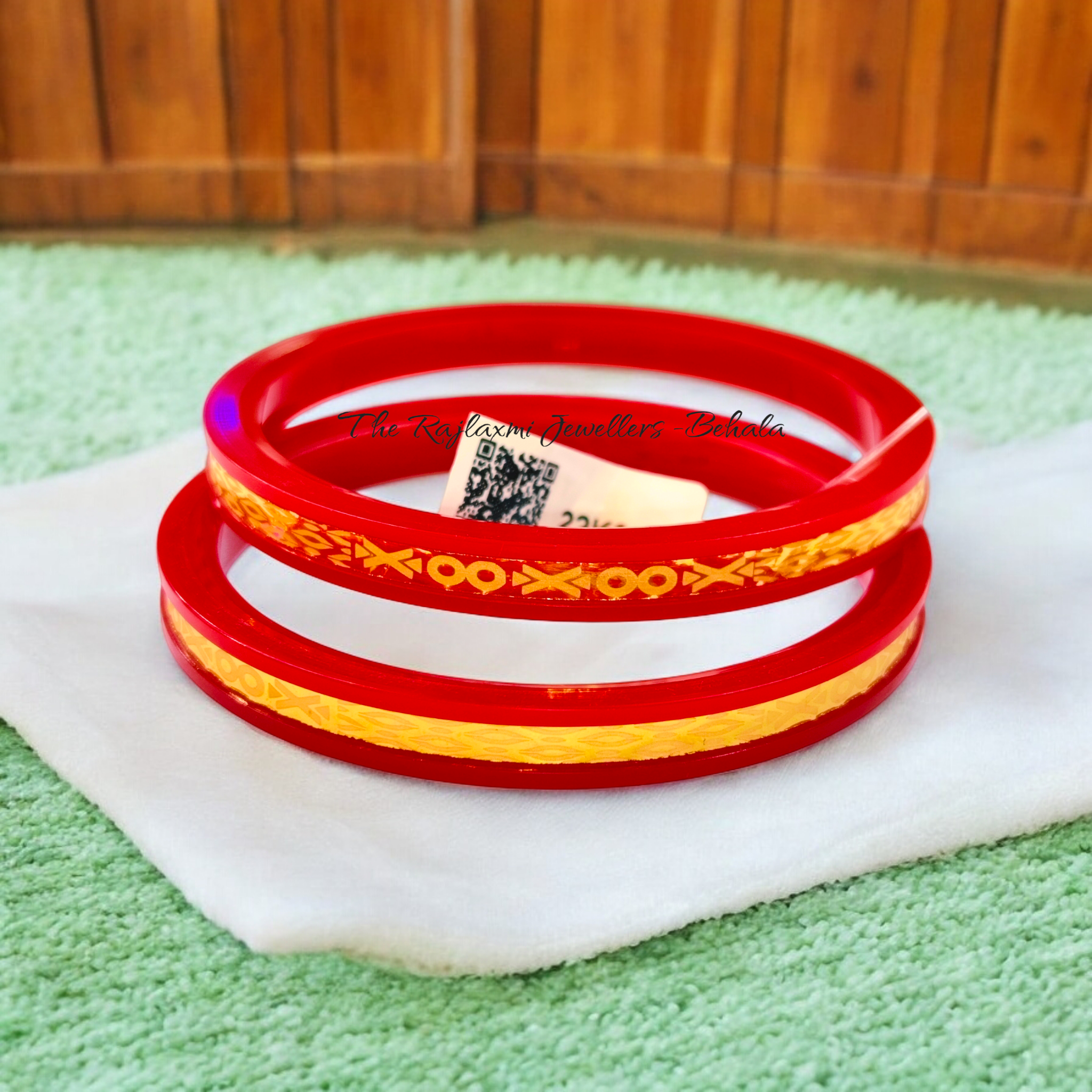 (GPB22) RAJLAXMI DISCO POLA HALLMARK 916 22KT GOLD POLA BADHANO APPROX. WGT: 0.350 GM (NOT FOR REGULAR USE - ONLY OCASSION PURPOSE)