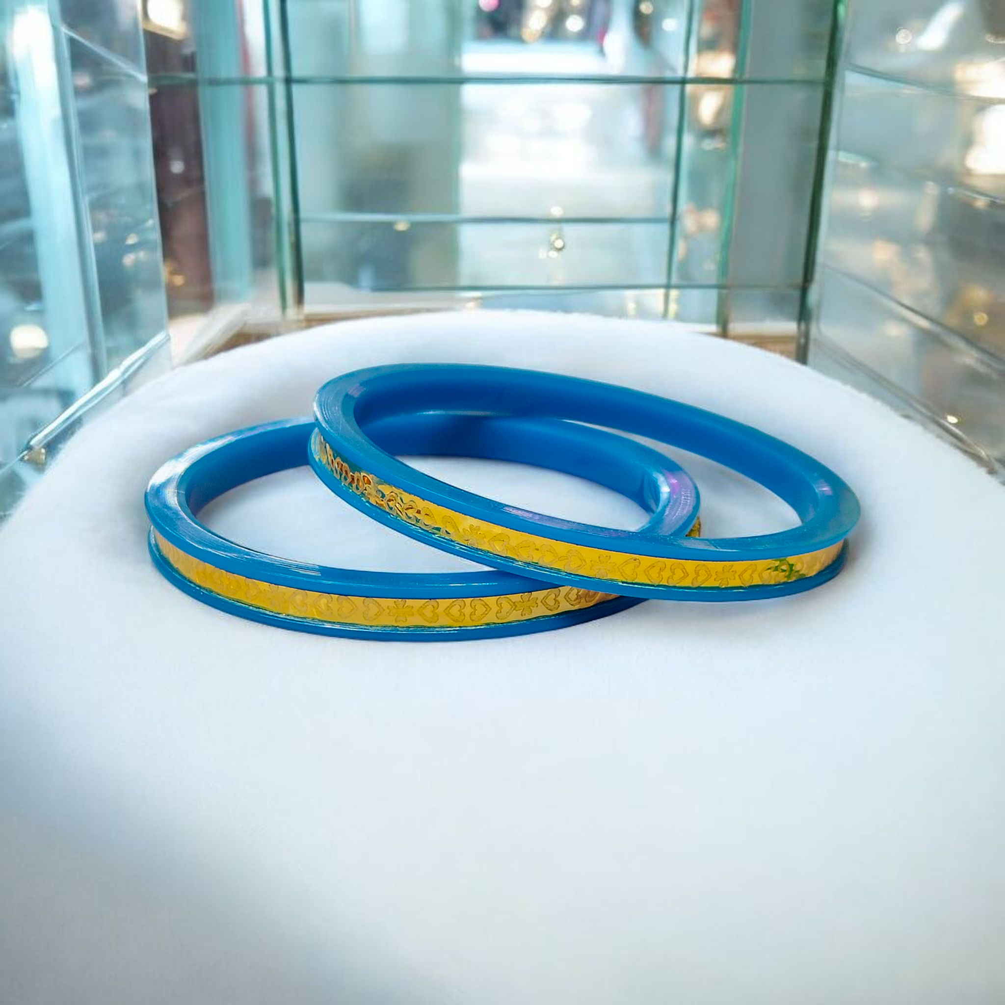 (GPB22) RAJLAXMI FIROZA DISCO POLA HALLMARK 916 22KT GOLD POLA BADHANO APPROX. WGT: 0.350 GM (NOT FOR REGULAR USE - ONLY OCASSION PURPOSE)