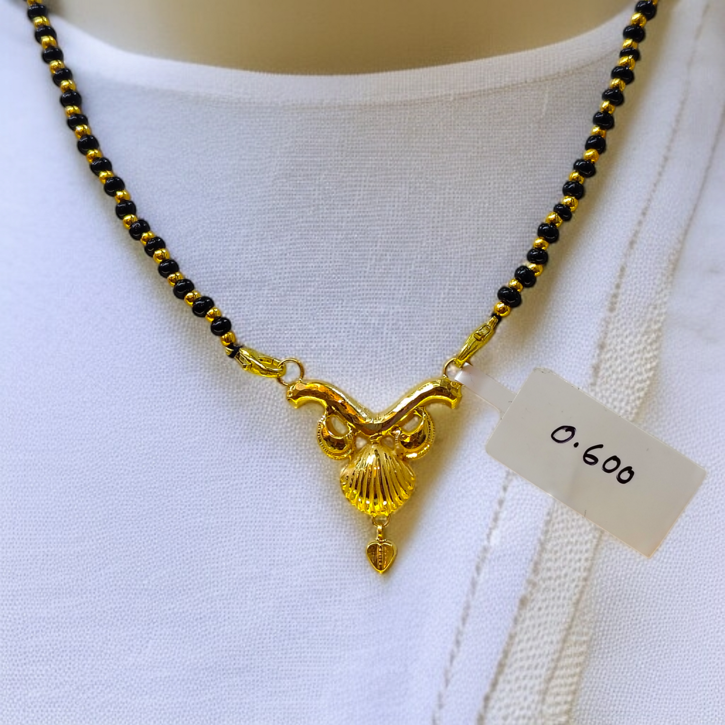 TRJ THOKAI D-104 (WGT: 0.600 GM APPROX) KDM GOLD PENDANT 1 PIECE WITH MANGALSUTRA TASSEL (50 TONCH) BEST FOR GIFT IN MARRIAGE.
