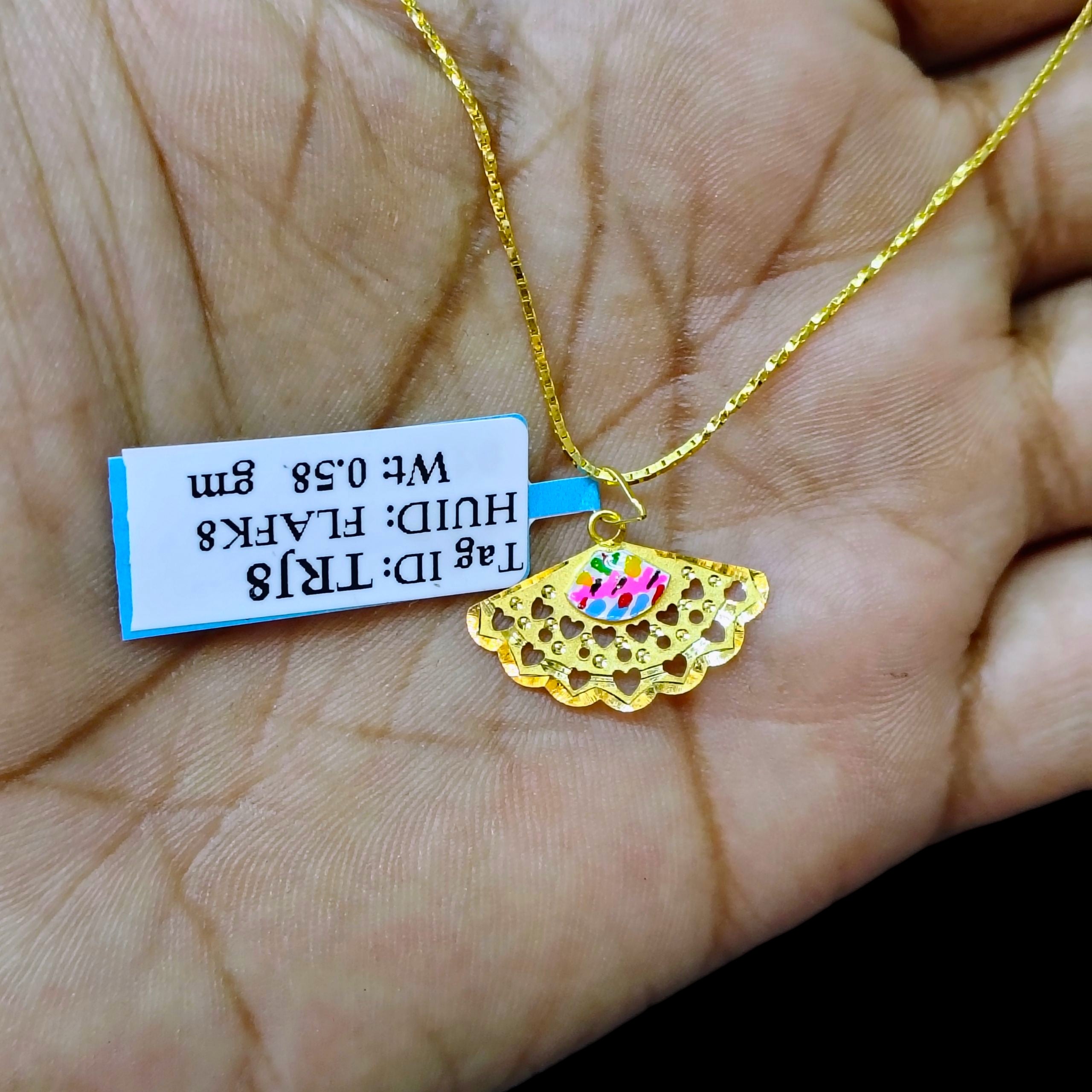 (GLP22) LOCKET WGT: 0.580 GM APPROX BIS CERTIFIED HUID HALLMARK 916 22KT GOLD LOCKET 1 PIECE FOR UNISEX (CHAIN NOT INCLUDED).