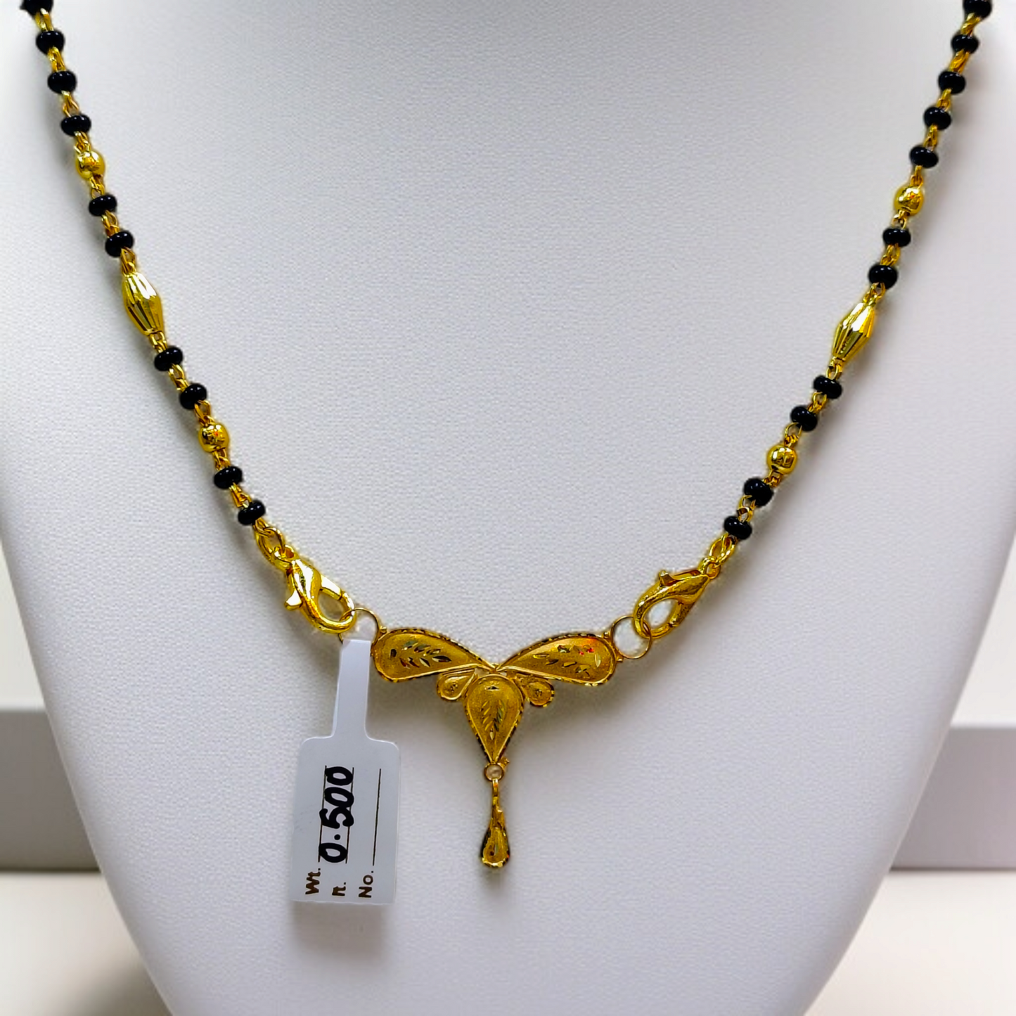 TRJ WGT: 0.500 GM APPROX KDM GOLD PENDANT WITH MANGALSUTRA & ADJUSTABLE TASSEL 1 PIECE (50 TONCH) FOR BEST GIFT IN MARRIAGE.