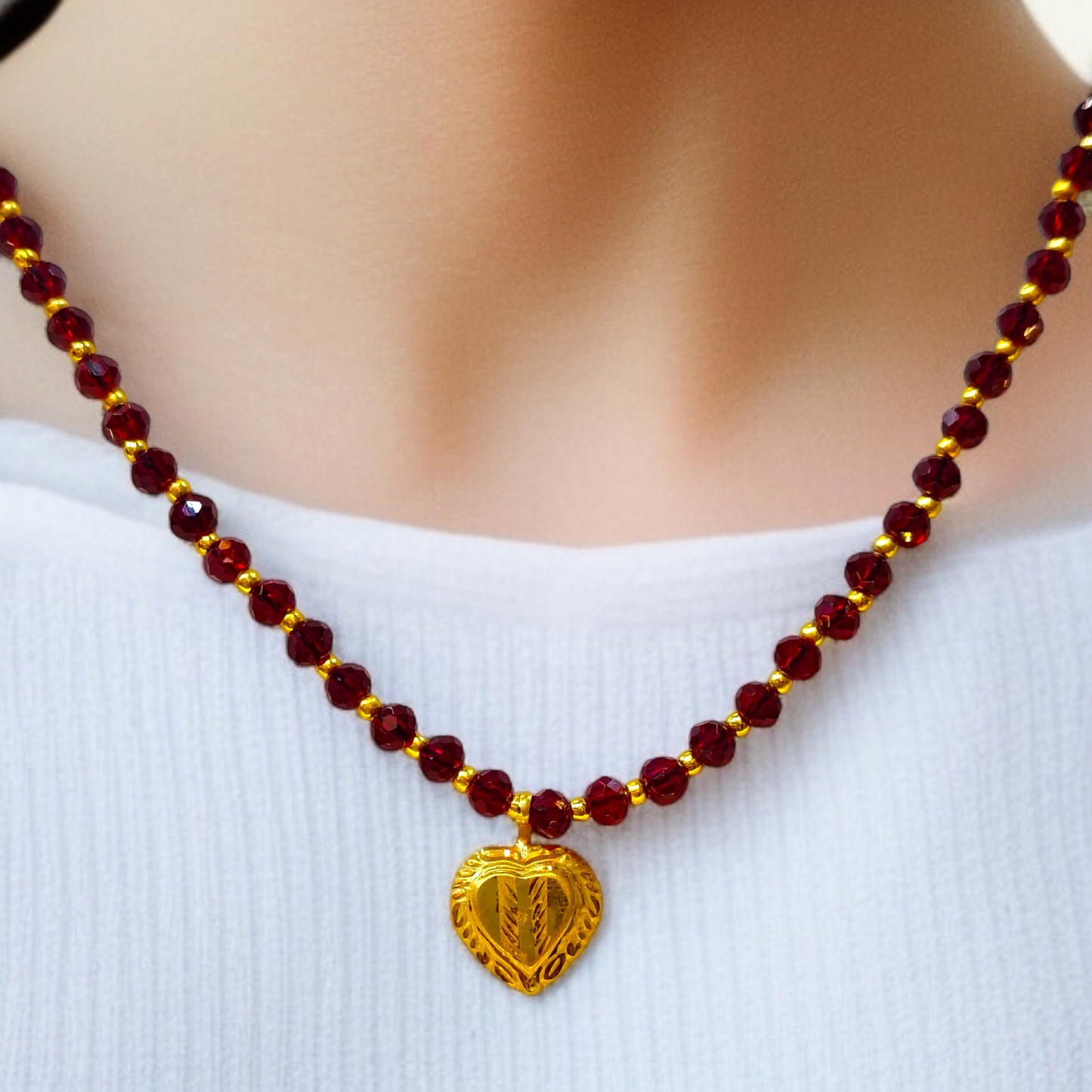 CHILA HEART DESIGN (WGT: 0.220 GM APPROX) KDM GOLD LOCKET 1 PIECE WITH TASSEL (50 TONCH) BEST FOR GIFT IN MARRIAGE.