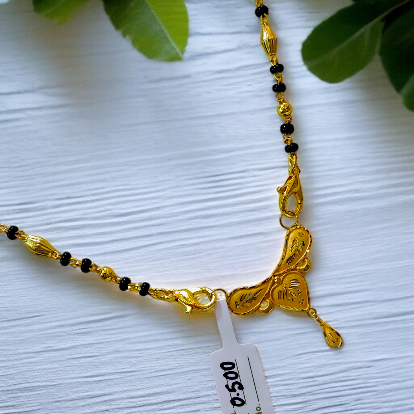TRJ WGT: 0.500 GM APPROX KDM GOLD PENDANT WITH MANGALSUTRA & ADJUSTABLE TASSEL 1 PIECE (50 TONCH) FOR BEST GIFT IN MARRIAGE.
