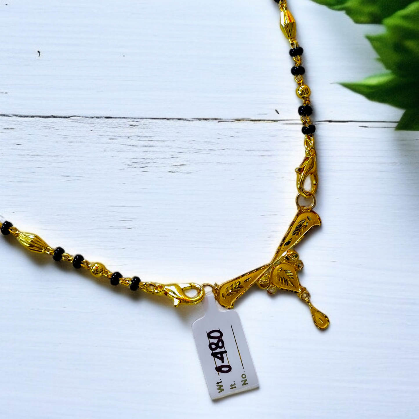 TRJ WGT: 0.480 GM APPROX KDM GOLD PENDANT WITH MANGALSUTRA & ADJUSTABLE TASSEL 1 PIECE (50 TONCH) FOR BEST GIFT IN MARRIAGE.
