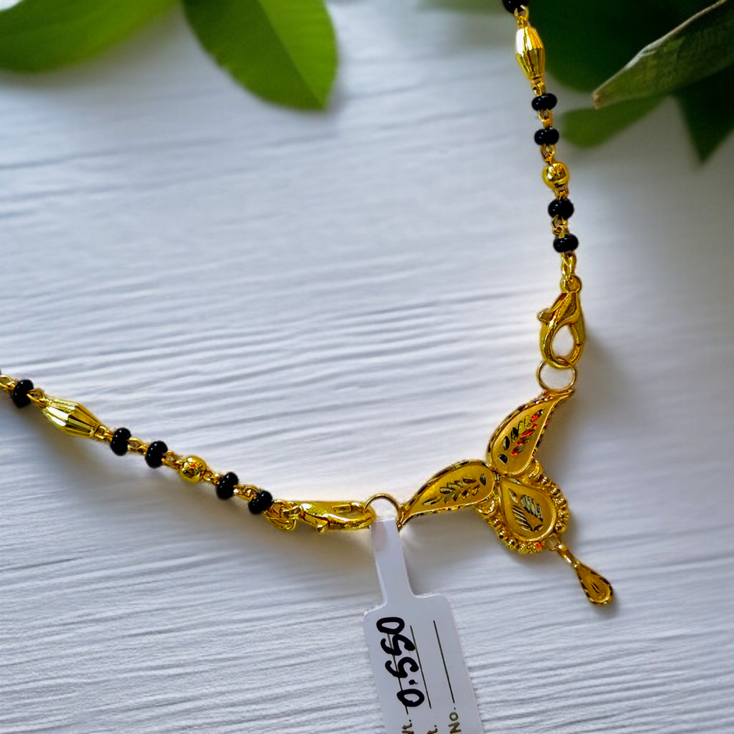 TRJ WGT: 0.550 GM APPROX KDM GOLD PENDANT WITH MANGALSUTRA & ADJUSTABLE TASSEL 1 PIECE (50 TONCH) FOR BEST GIFT IN MARRIAGE.