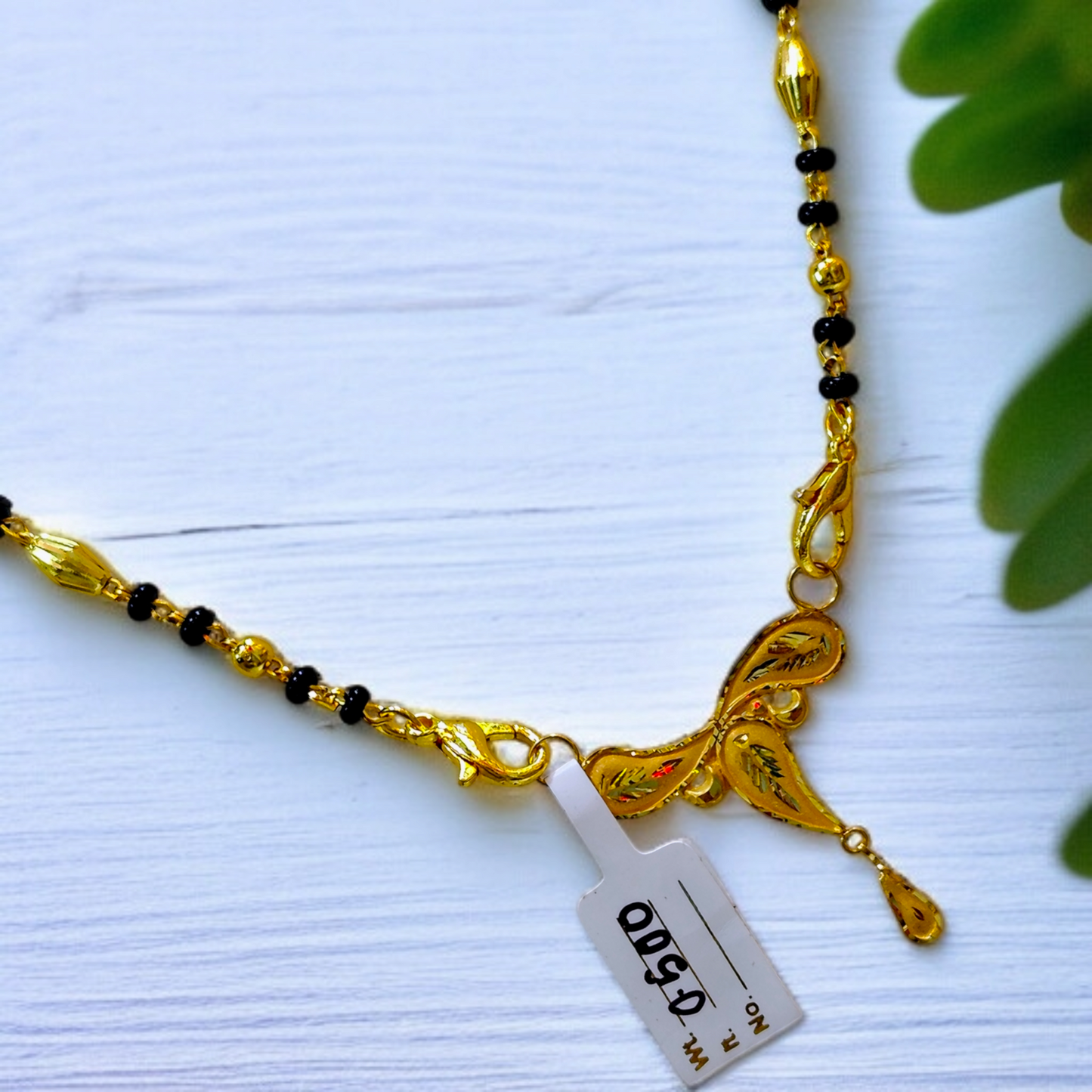 TRJ WGT: 0.500 GM APPROX KDM GOLD PENDANT WITH MANGALSUTRA & ADJUSTABLE TASSEL 1 PIECE (50 TONCH) FOR BEST GIFT IN MARRIAGE.