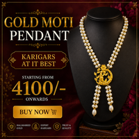 GOLD MOTI PENDANT