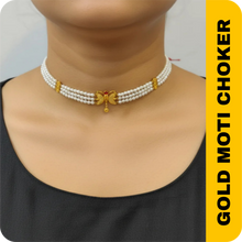 GOLD PEARL CHOKER