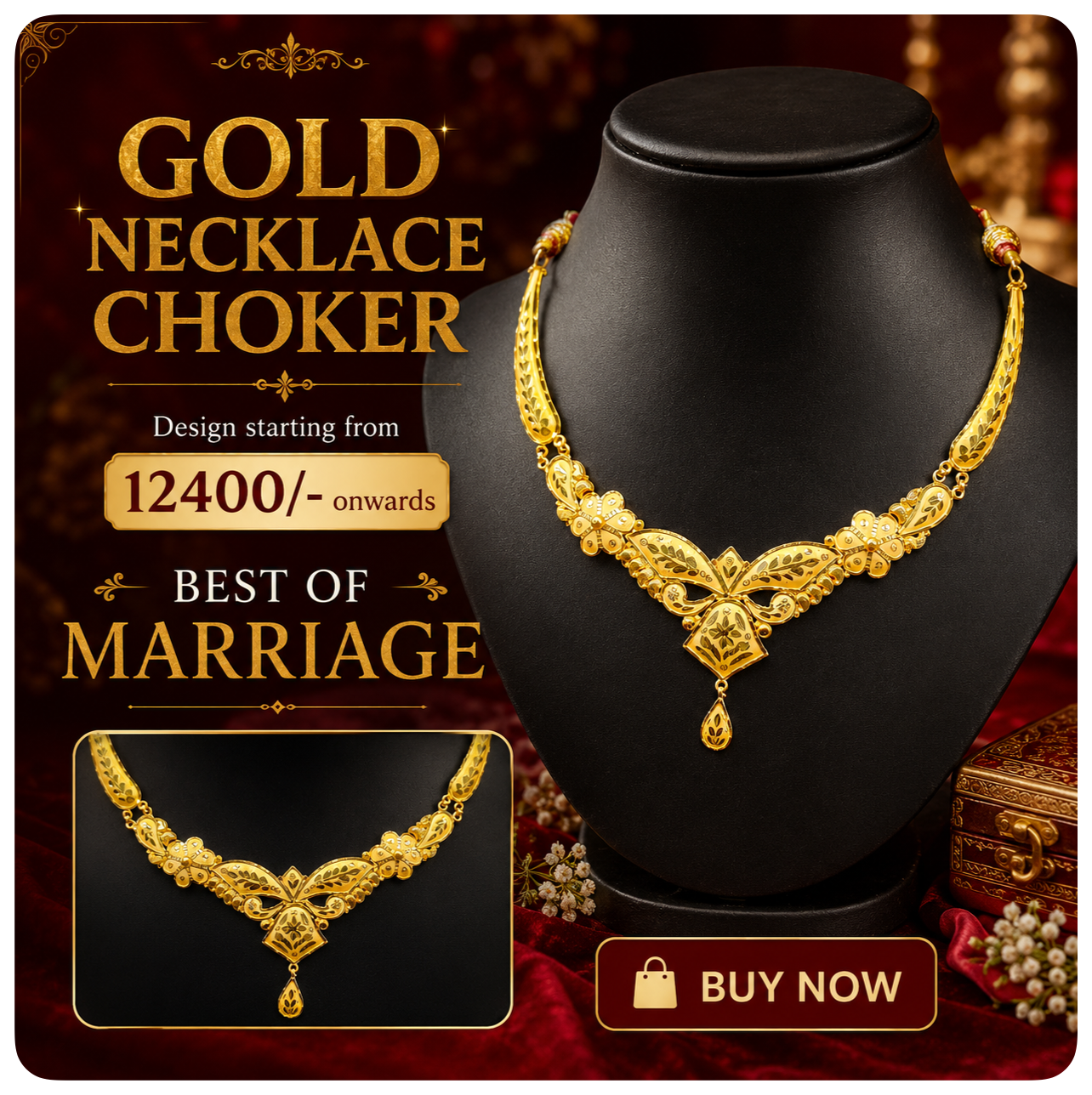 GOLD CHOKER NECKLACE