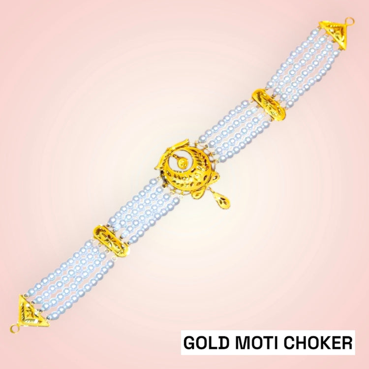 GOLD MOTI CHOKER