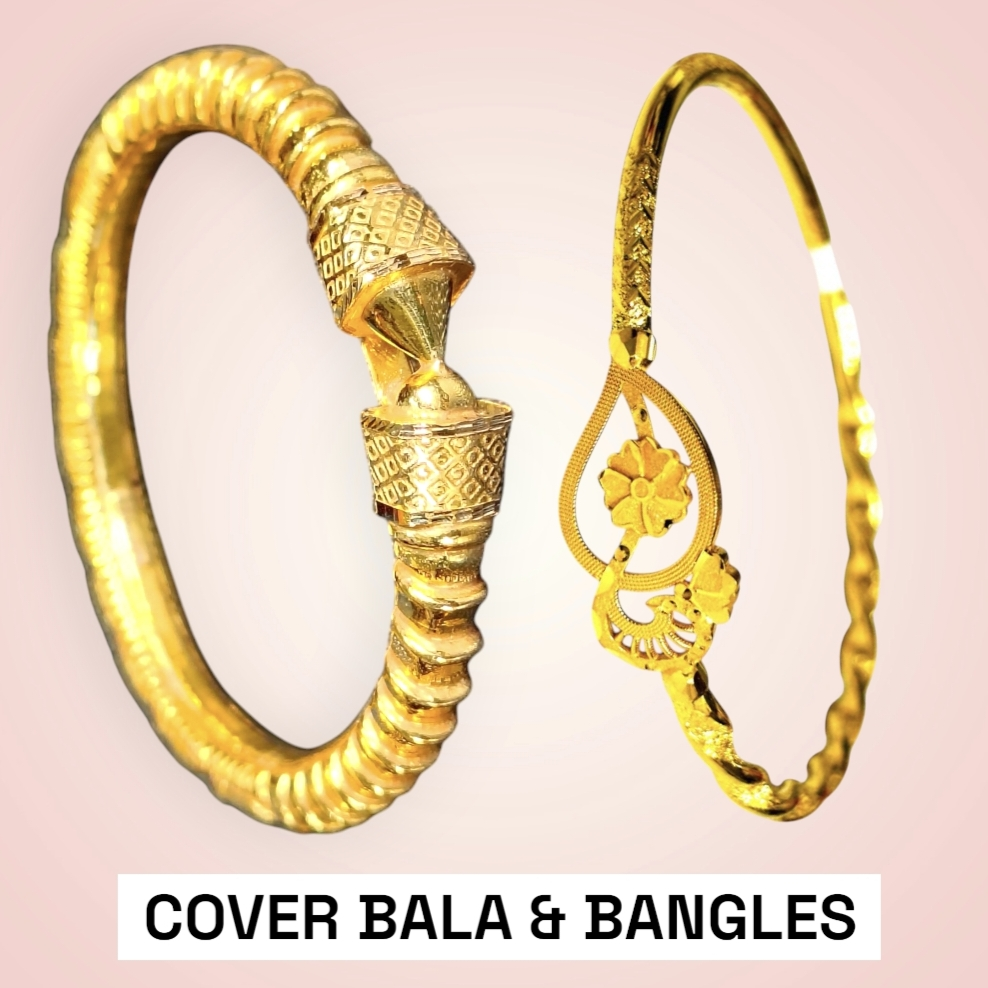GOLD COVER BANGLES & BALA