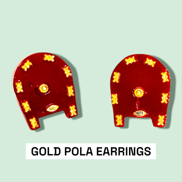 GOLD POLA EARRINGS