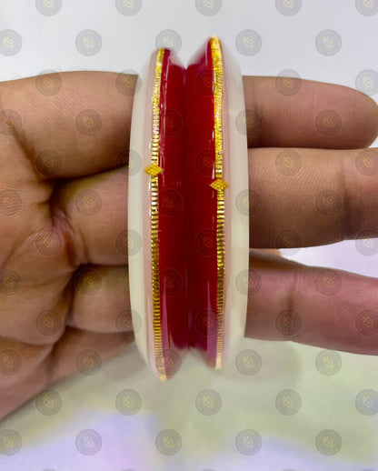RW HUID HALLMARK 22KT GOLD KANKAN POLA BANGLES (LAMINATED) 1 PAIR APPROX. WGT: 0.150 GM WITH PURITY CARD (NON EXCHANGEABLE)