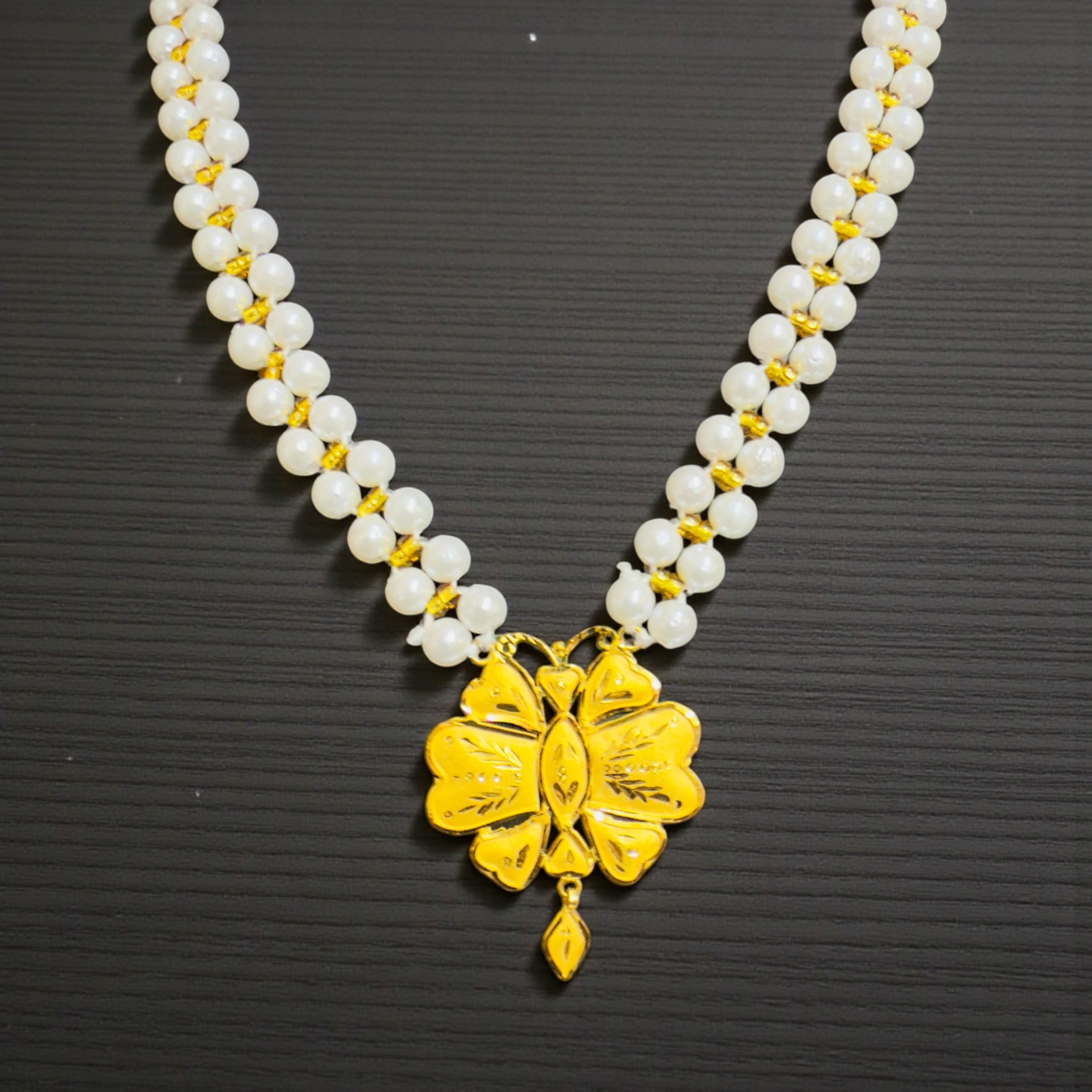 GOLD PENDANT (GMP22) WGT: 1.120 GM APPROX CERTIFIED BIS HUID HALLMARK 916 22KT GOLD MOTI PENDANT 1 PIECE FOR WOMEN.