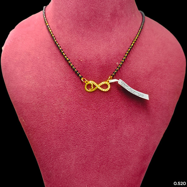 GPM9K- (TCEH29) (WGT: 0.520 GM APPROX) BIS CERTIFIED HUID HALLMARK 375 9KT GOLD PENDANT FOR WOMEN 1 PIECE WITH FREE MANGALSUTRA & TASSEL.