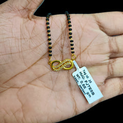 GPM9K- (FJTE8B) (WGT: 0.660 GM APPROX) BIS CERTIFIED HUID HALLMARK 375 9KT GOLD PENDANT FOR WOMEN 1 PIECE WITH FREE MANGALSUTRA & TASSEL.