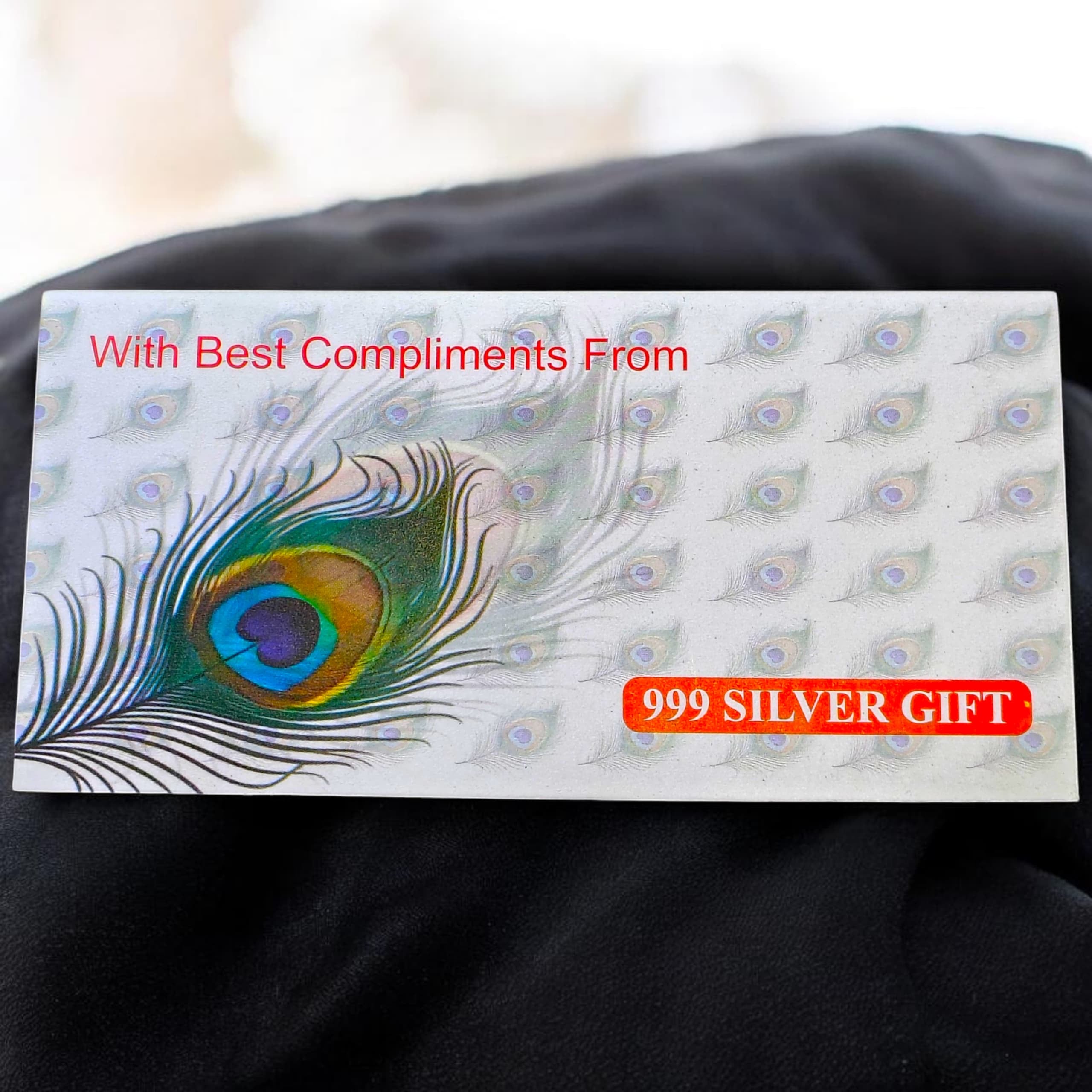SILVER ITEM: TRJ Exclusive Silver Plain Note (Without Color) of Rs 500 Currency for Gifting Diwali, family wedding special gifts and friends ~ Pack in a Sheet Box