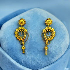 GOLD EARRINGS- (QEZ2G6)-(D87SNL) (WGT: 2.390 GM APPROX) BIS CERTIFIED HUID HALLMARK 9KT GOLD EARRINGS 1 PAIR FOR WOMEN (BEST FOR GIFT IN MARRIAGE).