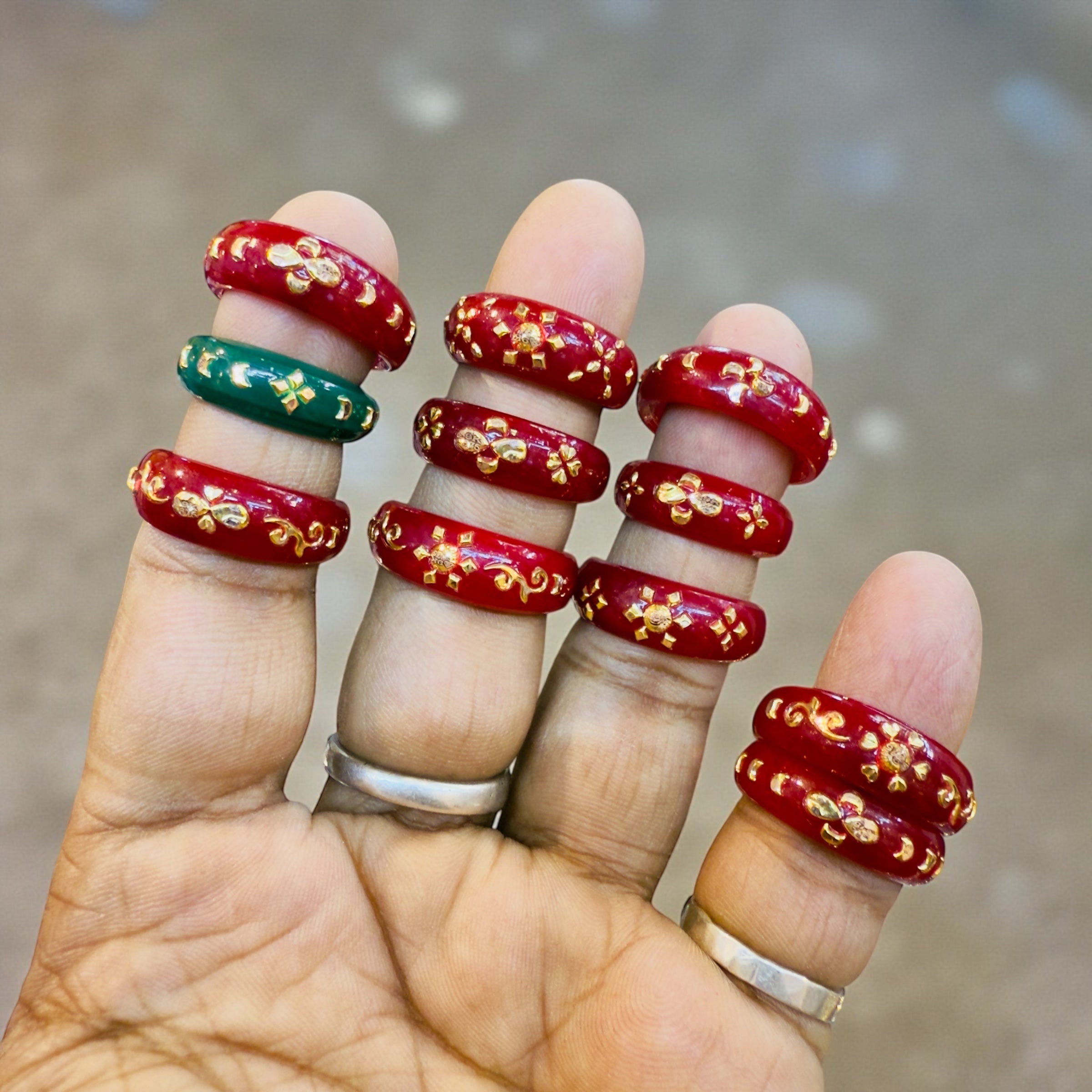 POLA RING- HALLMARK 9KT GOLD POLA RING 1 PIECE FOR GIFT PURPOSE APPROX WGT: 0.100 GM (GET ANY DESIGN AS PER SIZE GOLD RING) SOLD BY RRP.