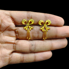 GOLD TOPS- (XXYTGC)-(JB6QDJ) (WGT: 1.620 GM APPROX) BIS CERTIFIED HUID HALLMARK 916 22KT GOLD TOPS 1 PAIR FOR WOMEN.