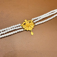 GMC22K- WGT: 1.020 GM APPROX BIS CERTIFIED HUID HALLMARK 916 22KT GOLD MOTI CHOKER 1 PIECE WITH ADJUSTABLE TASSEL.(LFZW4M)
