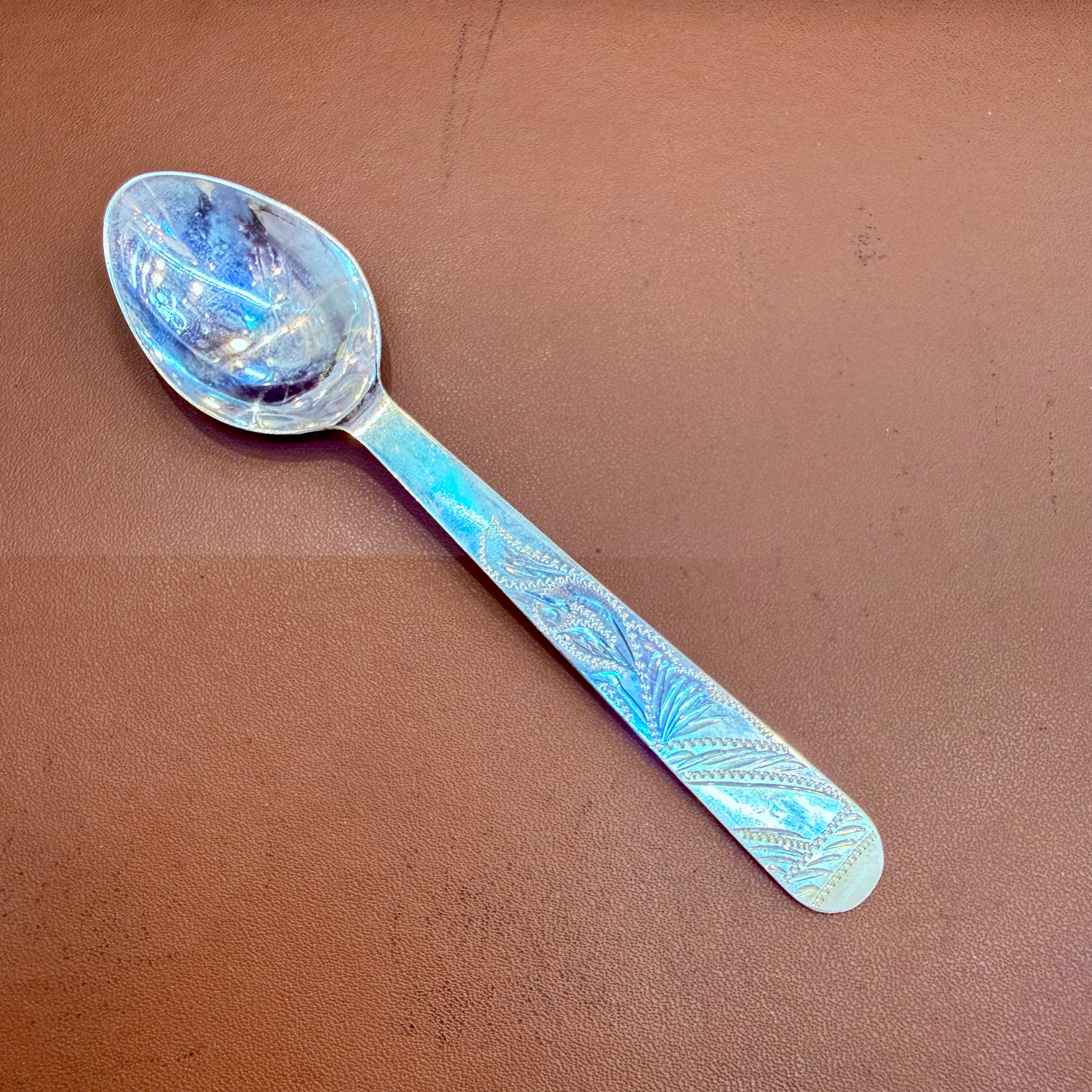 SILVER ITEMS- 5 INCH (WGT: 11.950 GM APPROX) BIS CERTIFIED HALLMARK 925 STERLING SILVER SPOON (CAMOCH) 1 PIECE FROM RICE CEREMONY TO BIRTHDAY FOR REGULAR USE.