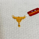 (RP) APPROX WGT: 0.800 GM HUID HALLMARK 22KT GOLD PENDANT (1 PIECE) WITH FREE TASSLE MANGALSUTRA BY RAJLAXMI.