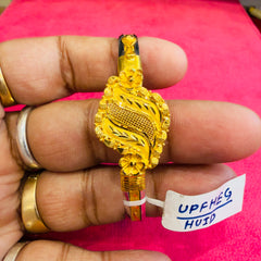 GOLD NOA- (SIZE: 26) WGT: 4.750 GM APPROX BIS CERTIFIED HUID HALLMARK 22KT GOLD BRACELET NOA BADHANO BANGLES 1 PIECE FOR WOMEN.