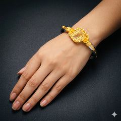 GOLD NOA- (SIZE: 26) WGT: 4.750 GM APPROX BIS CERTIFIED HUID HALLMARK 22KT GOLD BRACELET NOA BADHANO BANGLES 1 PIECE FOR WOMEN.