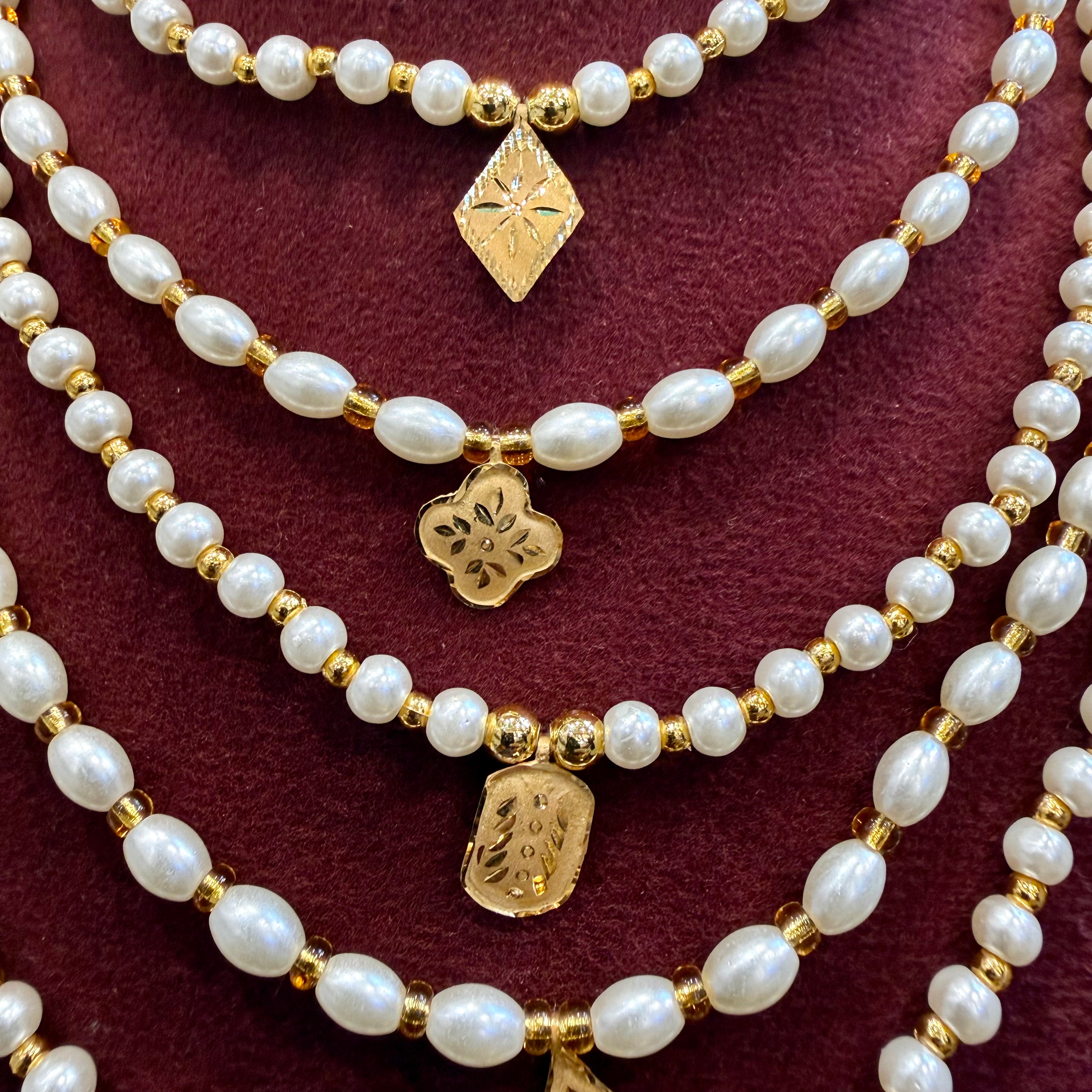 GOLD LOCKET- BIS CERTIFIED HUID HALLMARK 375 9KT GOLD MINI LOCKET 1 PIECE (WGT: 0.100 GM APPROX) FOR WOMEN WITH ADJUSTABLE BEADS MOTI TASSEL (GET ANY DESIGN AS PER STOCK) BEST FOR GIFTING (SOLD ON FIXED RATE).