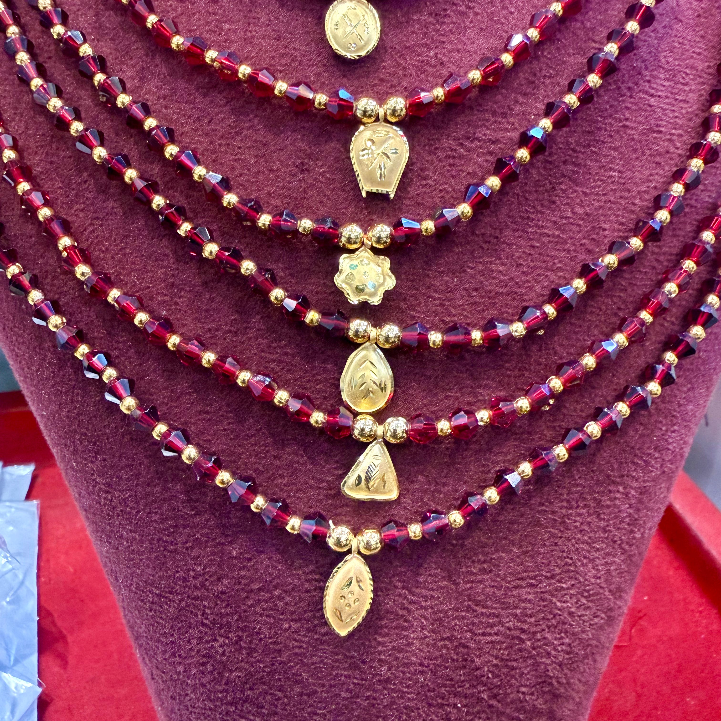 GOLD LOCKET- BIS CERTIFIED HUID HALLMARK 375 9KT GOLD MINI LOCKET 1 PIECE (WGT: 0.100 GM APPROX) FOR WOMEN WITH ADJUSTABLE CRYSTAL TASSEL (GET ANY DESIGN AS PER STOCK) BEST FOR GIFTING (SOLD ON FIXED RATE).