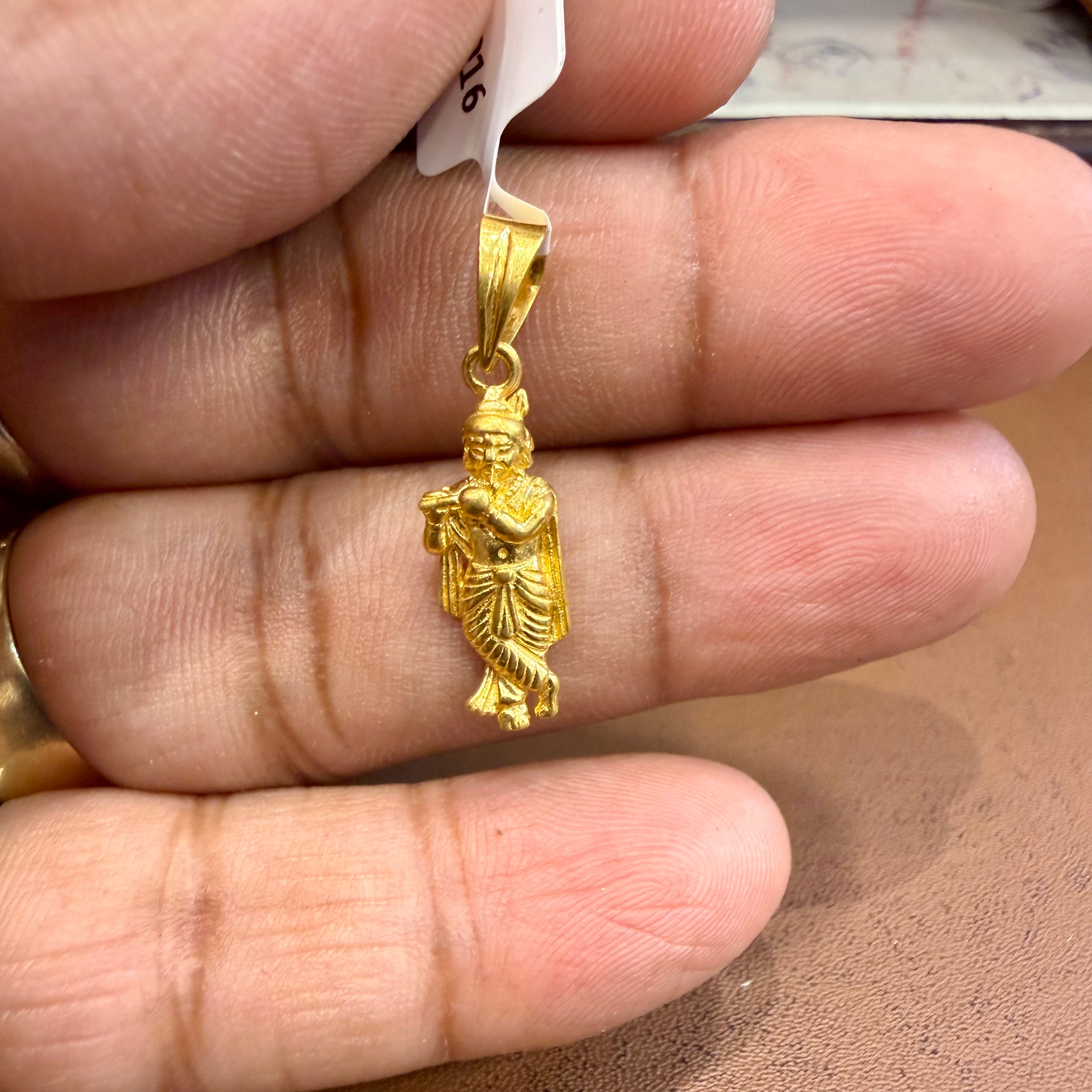 (GLO) WGT: 1.780 GM APPROX BIS CERTIFIED HUID HALLMARK 916 22KT GOLD LOCKET 1 PIECE (SINGLE LOOP) FOR CHAIN.