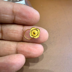 (GNP) WGT: 0.410 GM APPROX BIS CERTIFIED HUID HALLMARK 916 22KT GOLD NOSEPIN (TAR DESIGN) 1 PIECE FOR WOMEN.