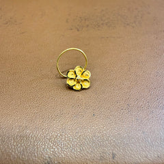 (GNP) WGT: 0.410 GM APPROX BIS CERTIFIED HUID HALLMARK 916 22KT GOLD NOSEPIN (TAR DESIGN) 1 PIECE FOR WOMEN.