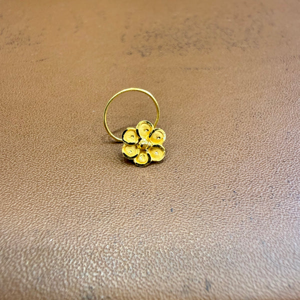 (GNP) WGT: 0.410 GM APPROX BIS CERTIFIED HUID HALLMARK 916 22KT GOLD NOSEPIN (TAR DESIGN) 1 PIECE FOR WOMEN.