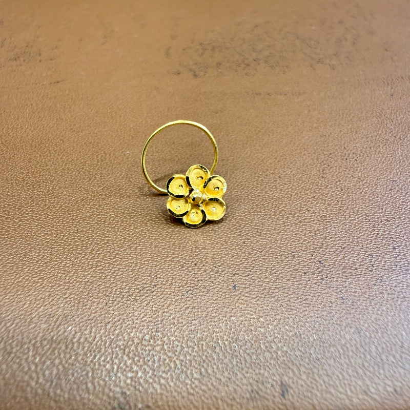 (GNP) WGT: 0.410 GM APPROX BIS CERTIFIED HUID HALLMARK 916 22KT GOLD NOSEPIN (TAR DESIGN) 1 PIECE FOR WOMEN.