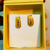 KDM GOLD EAR TOPS FOR GIFT PURPOSE IN MARRIAGE AND ANNIVERSARY 1 PAIR APPROX WGT: 0.340 GM