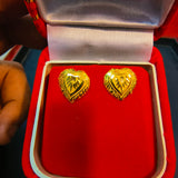 KDM GOLD EAR TOPS FOR GIFT PURPOSE IN MARRIAGE AND ANNIVERSARY 1 PAIR APPROX WGT: 0.300 GM